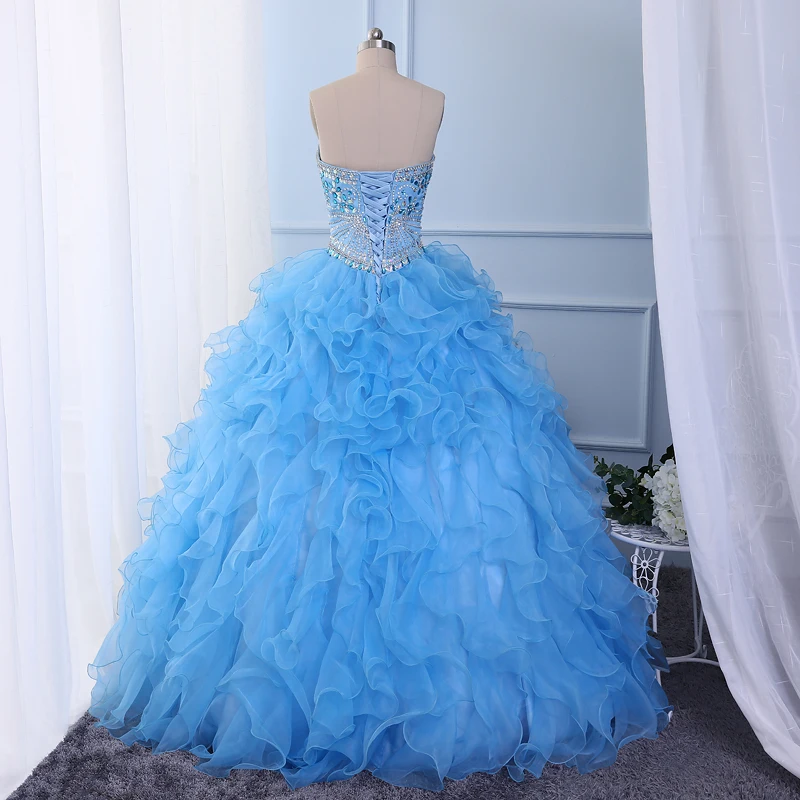 Shiny stones crystals beaded ball gown tulle sweetheart coral quinceanera dresses 2017 free tailor-made cheap aqua champagne