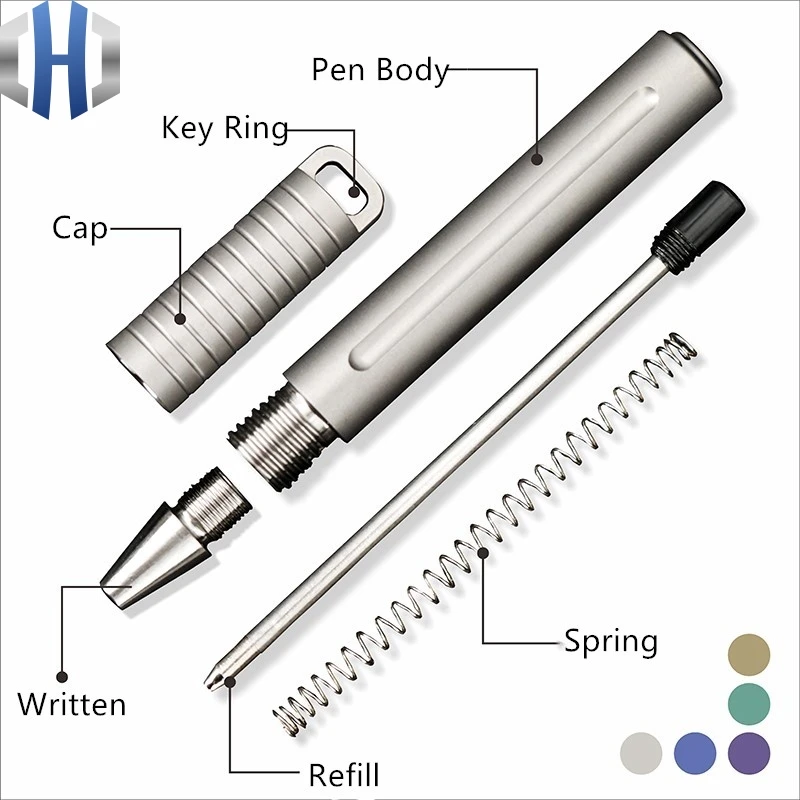 Mini Titanium Pen Portable Portable EDC Gadget Outdoor Equipment Personality Creative Signature Pen