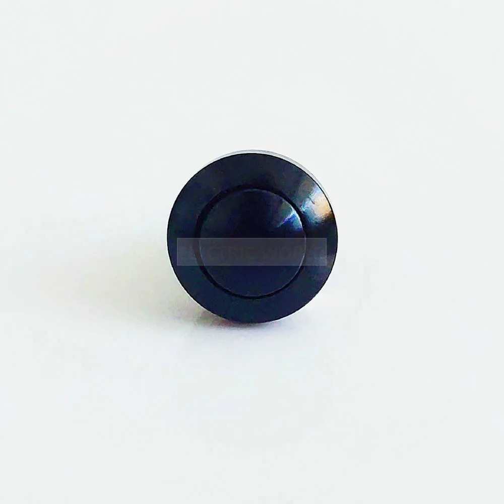 8mm Metal Push Button Switch Momentary black Aluminum Horn Doorbell Bell switch Waterproof Car Auto Engine PC Power Starter image 3