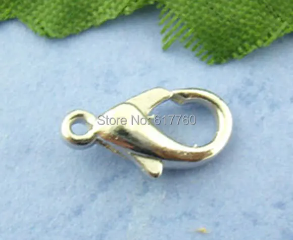 

Free Shipping! 100PCs Silver Tone lobster Parrot Clasps 12*6mm (E00842)