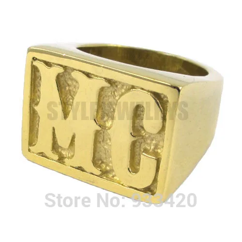 Wholesale Motorcycles MC Ring Stainless Steel Jewelry Punk Motor Biker Men Ring 257B