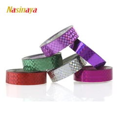 Decorazione per ginnastica artistica 5 pezzi/pacco nastro olografico RG Prism Flash Tape Gimnasia Ritmica Art Hoops Stick