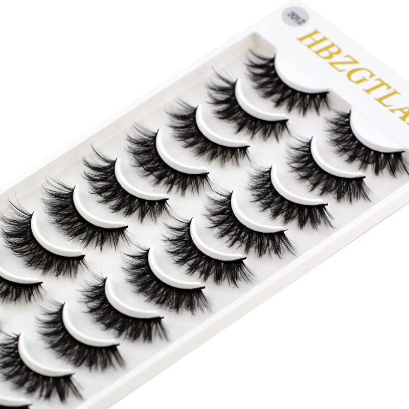 24Styles 10 pairs natural false eyelashes fake lashes long makeup 3d mink lashes extension eyelash mink eyelashes for beauty