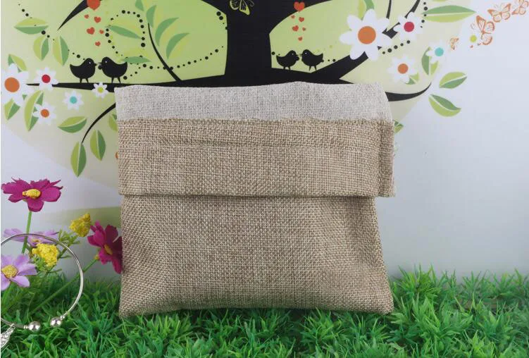 16*20 120pcs Jute Sacks Drawstring gift bags for jewelry/Accessories/Cosmetic/wedding/christmas Linen pouch Packaging Bag