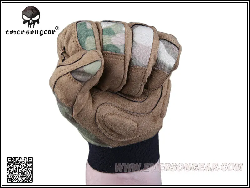 Tactical Full Finger Camouflage Glove, MC EM5368, Lightweight, Tactical