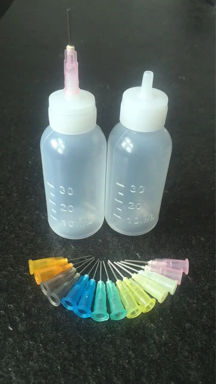 30ml*2 Transparent Polyethylene Empty E-liquid Plastic Alcohol Bottle For Dispenser