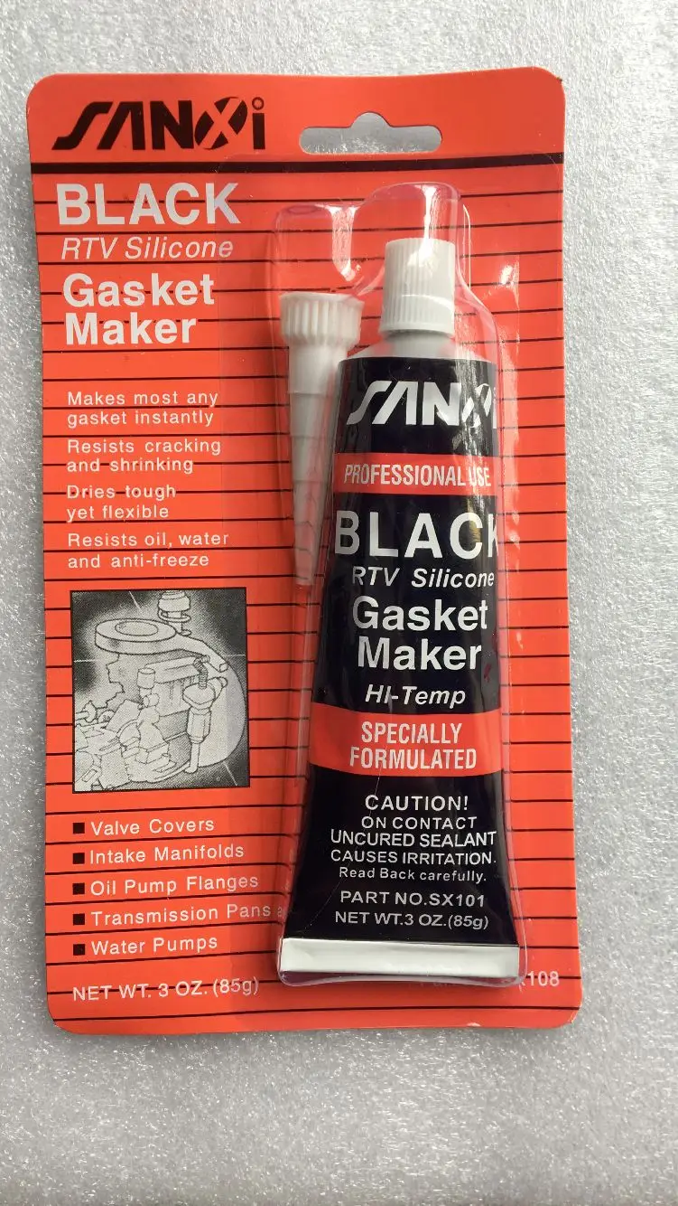 

BLACK RTV Silicone Instant Gasket Maker Sealant Adhesive Water Proof 85G