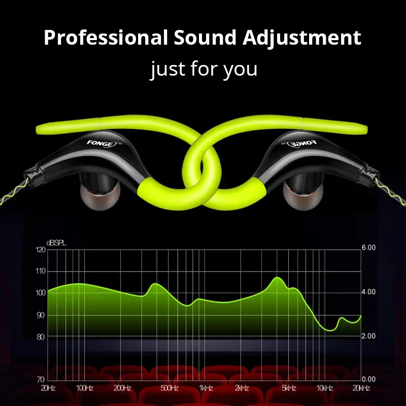 Original Sports Earphone Super Bass Headphones Sweatproof Running Headset With Mic Ear Hook For All Mobile Phone xiaomi