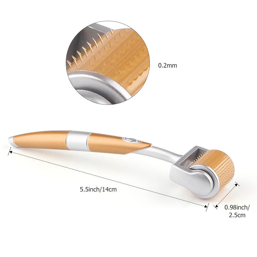 Professional Titanium ZGTS Derma Roller 192 needles for Face Care and Hair-loss Treatment CE Certificate Proved