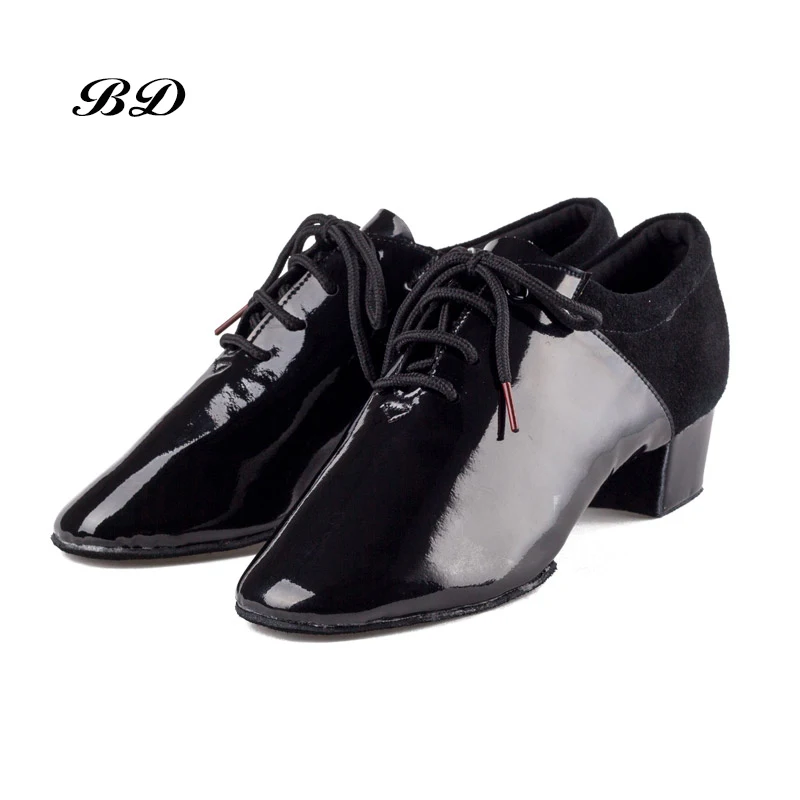 

Imported Patent Leather Latin Dance Shoes Ballroom Shoe Modern Soft Cowhide Sole Very Wearable Heel 4.5 cm BD 449 JAZZ SHOES HOT