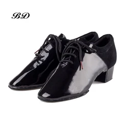 Scarpe da ballo latino in pelle verniciata importate scarpa da ballo moderna suola morbida in pelle bovina tacco molto indossabile 4.5 cm BD 449 scarpe JAZZ HOT