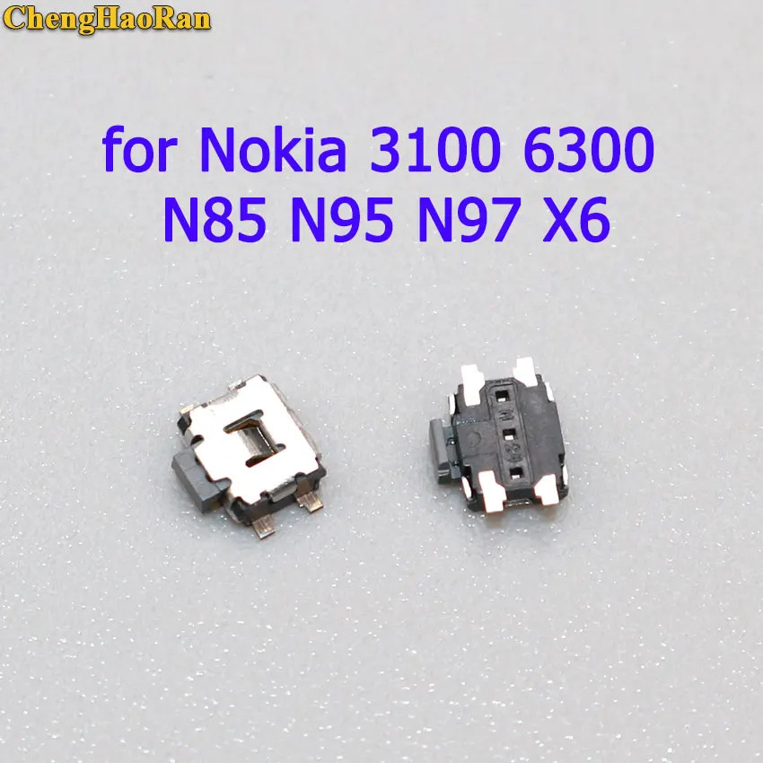 ChengHaoRan 10pcs Power On Off Switch / Volume Button Connector replacement parts For Nokia 3100 6300 N85 N95 N97 X6