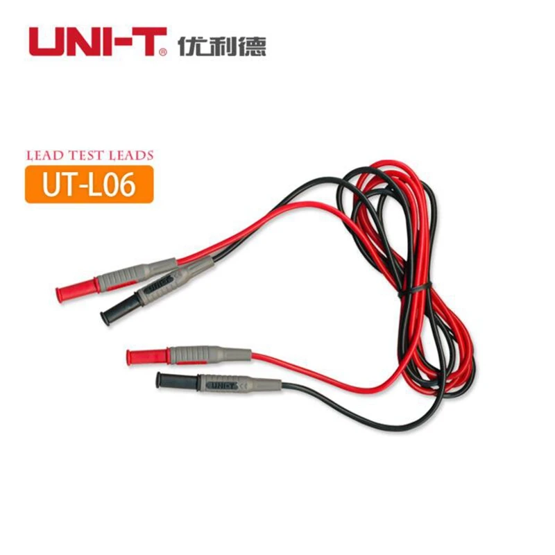 UNI-T UT-L06 Dual head connecting wire double insulated banana plug Universal Probe Test Leads Cable Multimeter Meter 1000V 10A