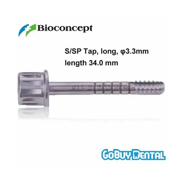 

Straumann Compatible Dental Implant Instruments S/SP Tap, long, D3.3mm, L34.0mm 051250