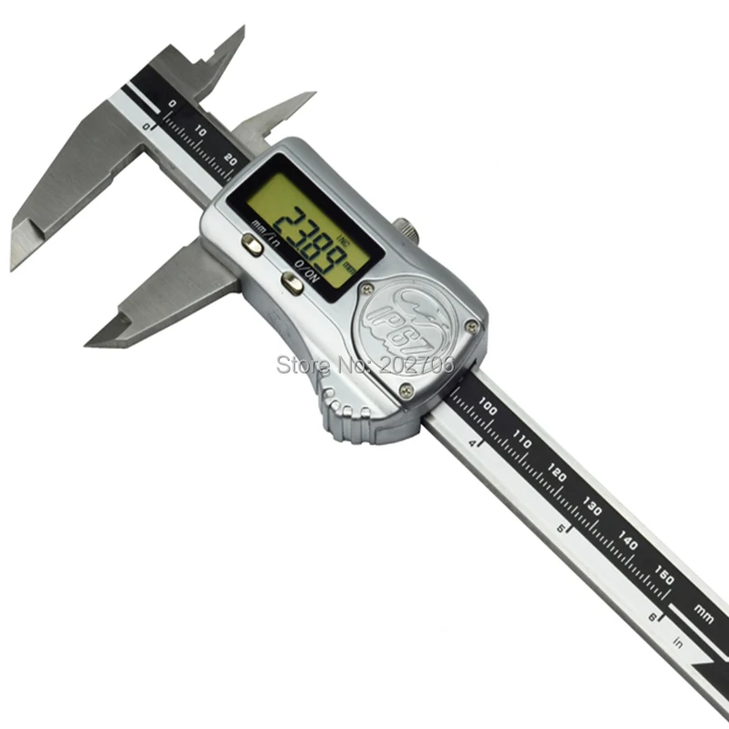 300mm 200mm 150mm IP67 Waterproof Digital Caliper Metal Housing Electronic Vernier Caliper gauge micrometer can work in water