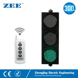 무선 제어 LED 신호등, 220V 110V 12V 24V, 12 인치 300mm, LED 교통 신호등, 빨간색/녹색/황색 신호등