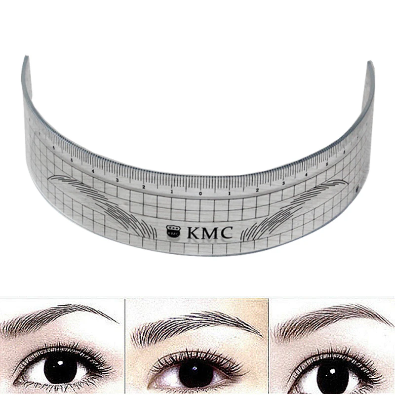 

2 pcs U-type Plastic Tattoo Stencils Permanent Makeup Eyebrow Ruler Tattoo Cosmetic Shaping Tool For The beginers