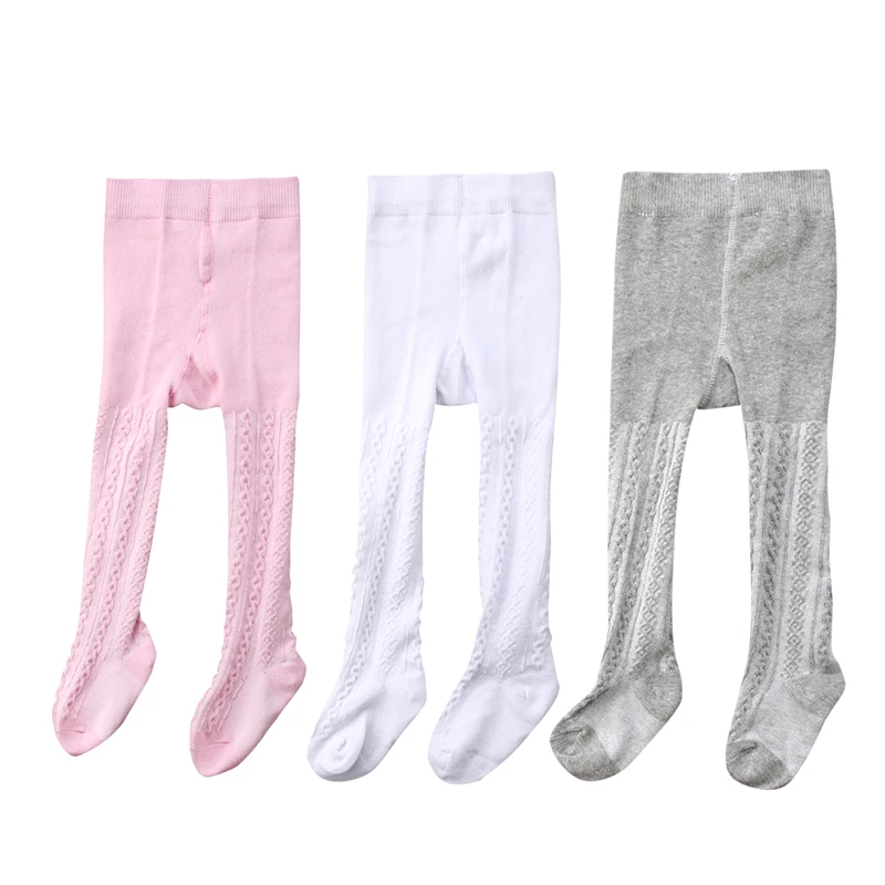 3Pcs Girls Tights Winter Warm Cotton Baby Stockings Pantyhose Children Solid Color Stockings New Fashion Kids Girls Tights 0-24M