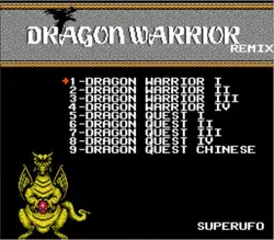 THE DRAGON WARRIOR REMIX 9 in 1 Game Cartridge for NES/FC Console