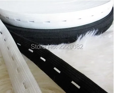 free shipping 2cm width 40 meters per roll soft elastic tape with buttonhole/adjustable elastic band for baby,the old,gravida