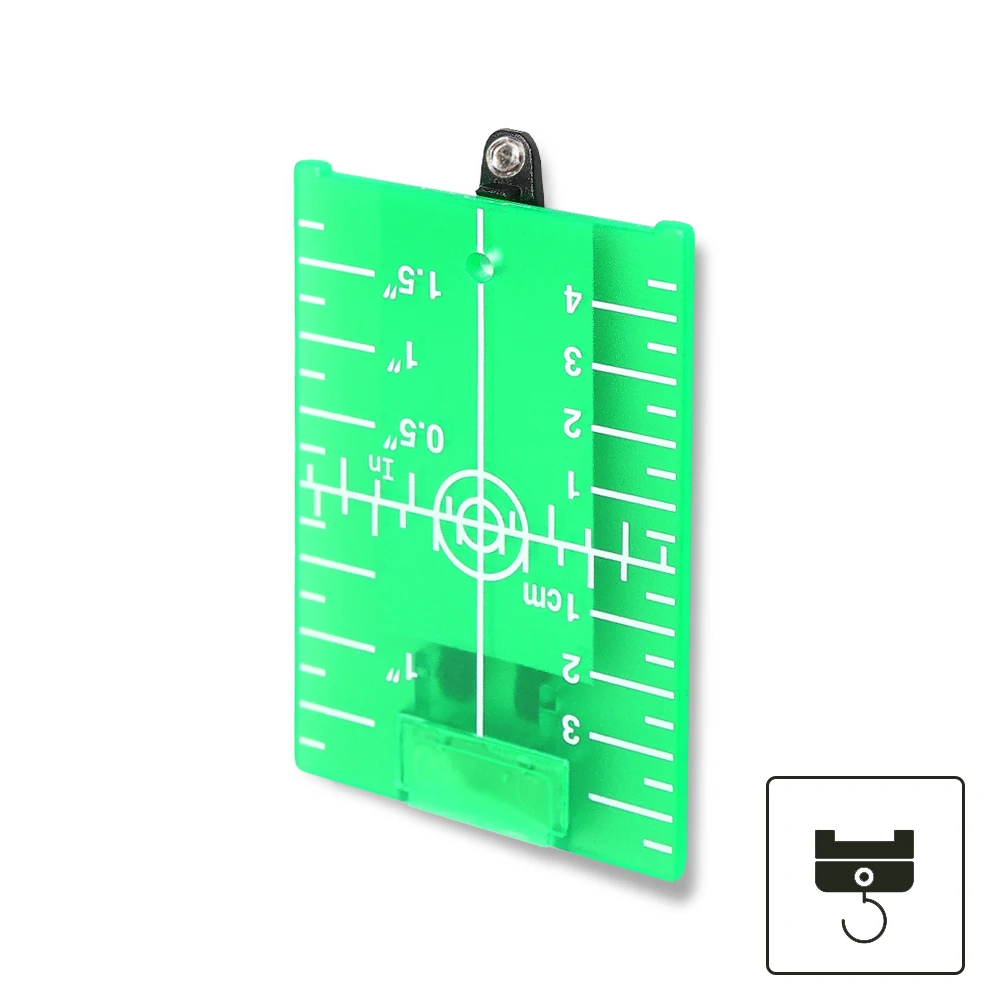 Huepar Magnetic Laser Target Board Card Plate for Self-levelling Green Laser Level Target Plate 11.5cmx7.4cm Level Accessories