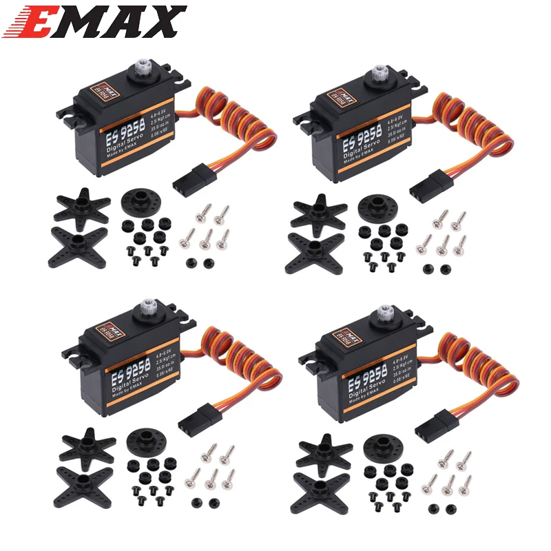 EMAX ES9258 Metal Gear Digital Servo 27g/ 2.5 kg/ 0.05 sec for rc helicopter Wholesale Dropship