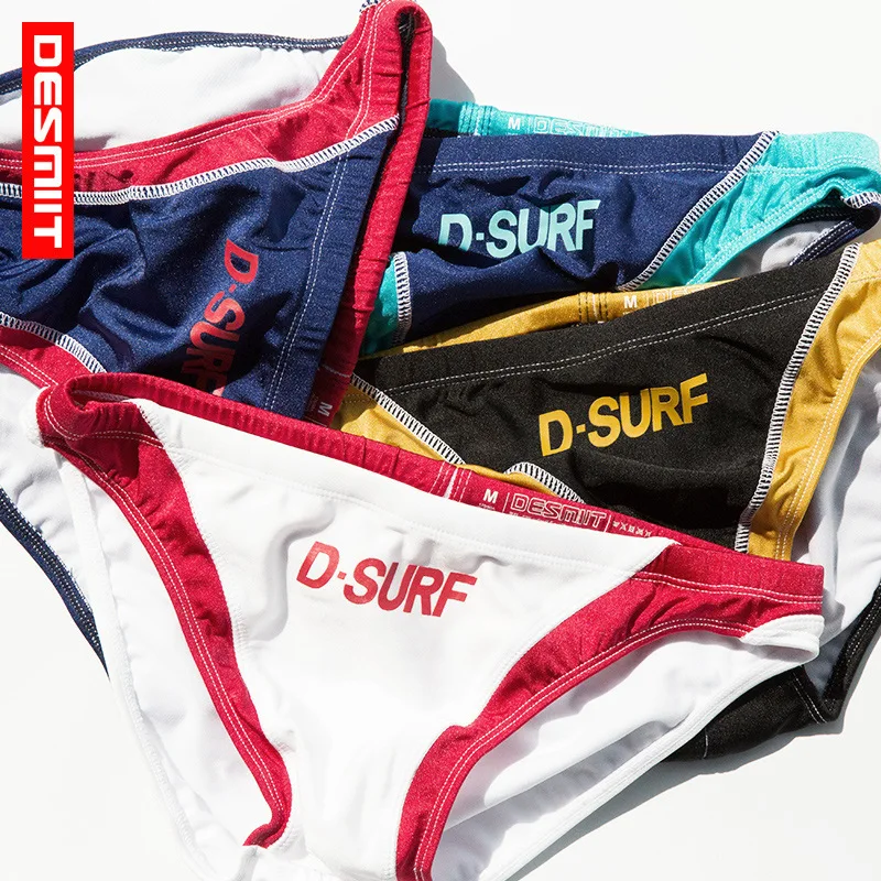 Sexy Contrast Color Swimsuit Men Swim Briefs Sexy Gay Mens Swimwear Bikini Swimming Trunks Beach Surf Bathing Suit Sport Wear