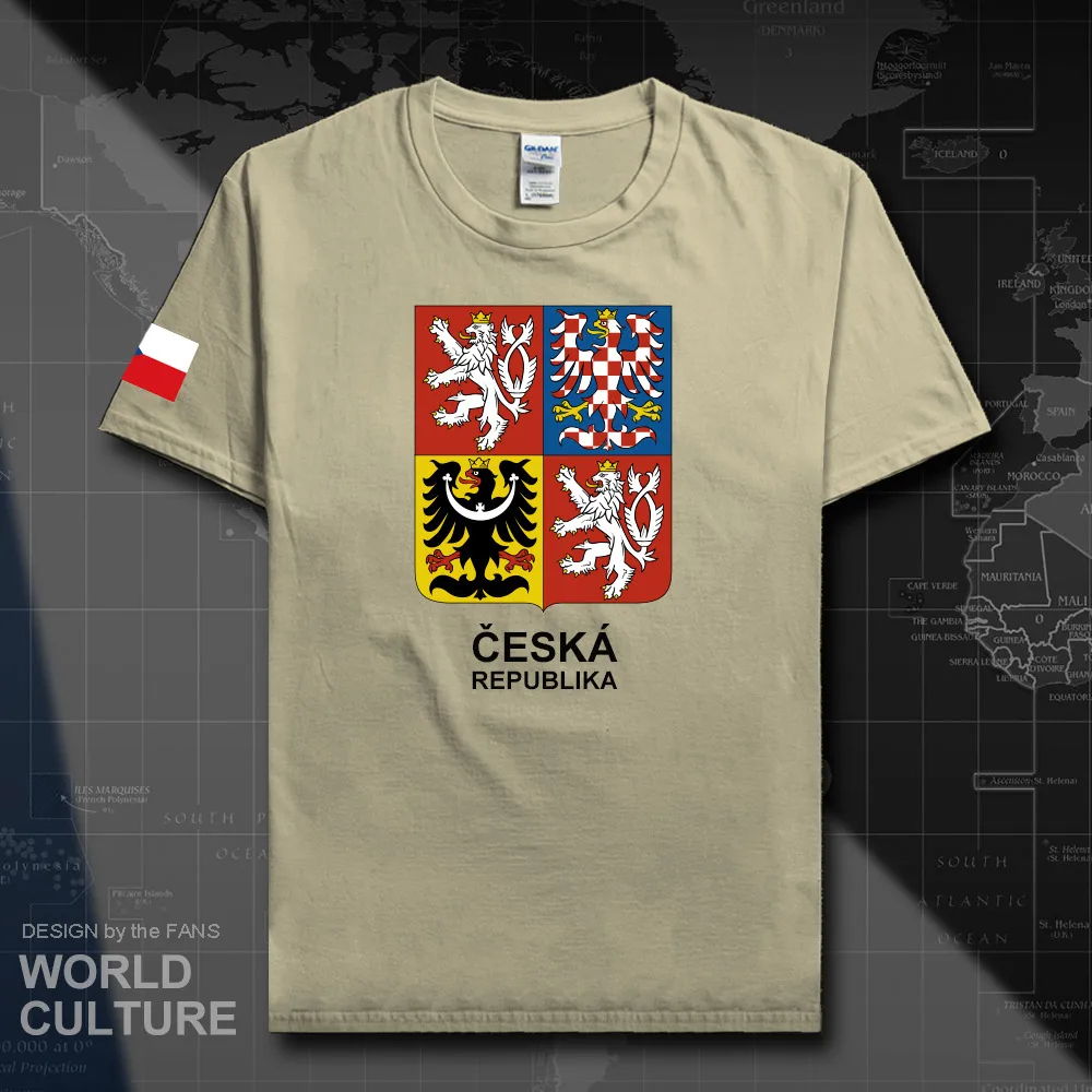 Czech Republic Czechia men t shirts 2018 jerseys nation team tshirt 100% cotton t-shirt sporting clothing tees country CZE 20