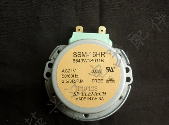 

Free Shipping! SSM-16HR AC 21V 3W 50/60HZ 2.5/3R.P.M 6549W1S011B