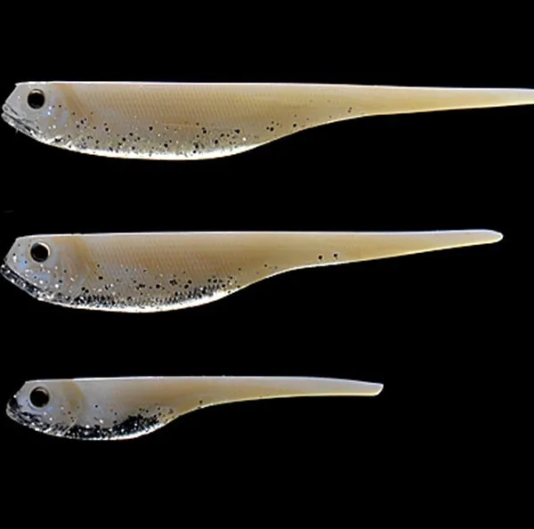 WK Artificial Drop Shot Lures 13 cm Soft Lure Walleye Zander Salmon Bass Fishing Lure 4pcs/pk Pin Tail Bait Soft Fishing Lures