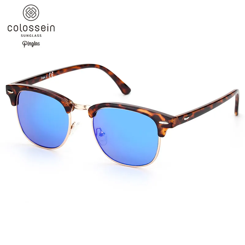 COLOSSEIN Pinglas Sunglasses Women Half-rimless Glasses Female Fashion Eyewear Gradient Lens Super Light Women Accessories UV400