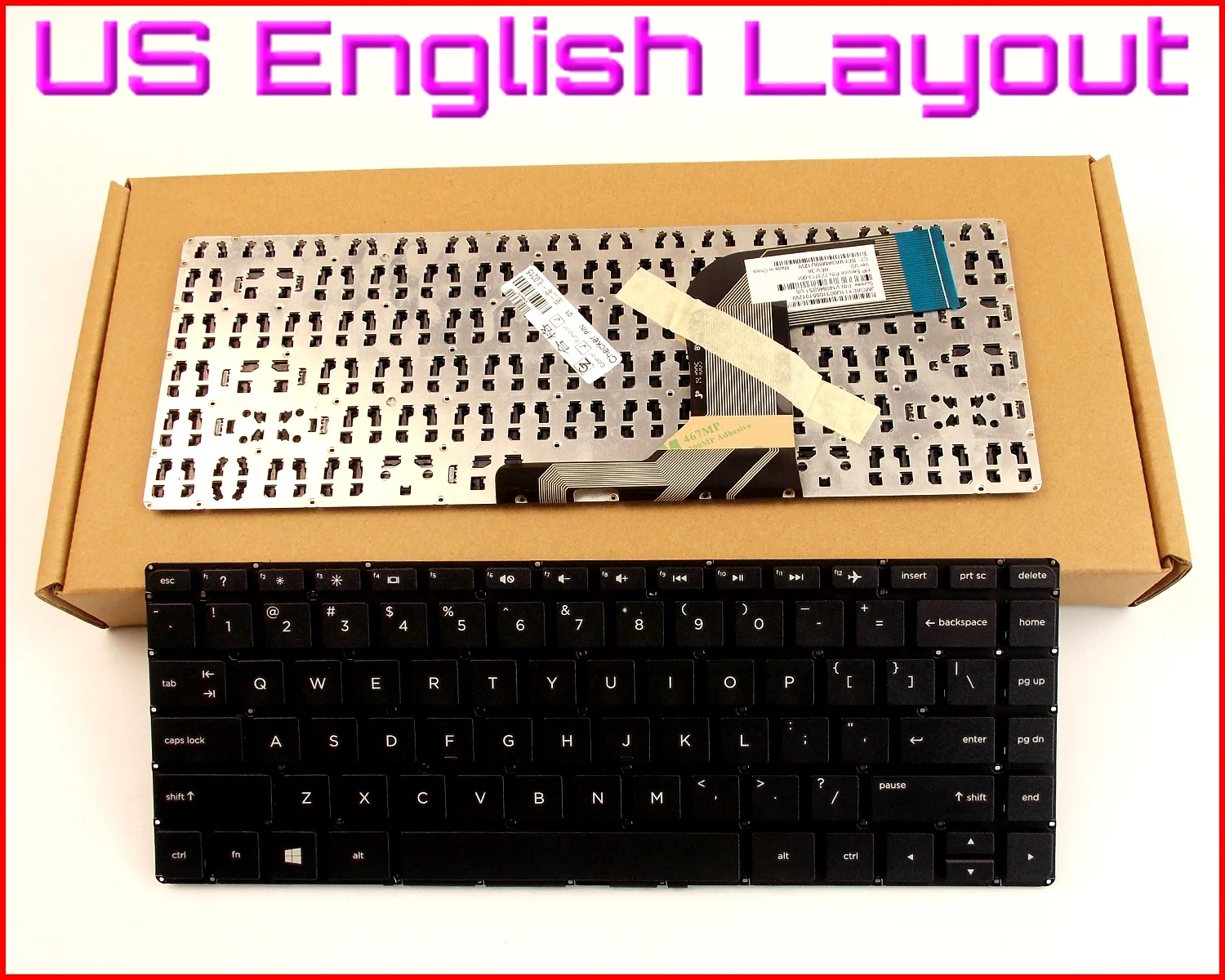 New Keyboard US English Version for HP Pavilion 14t-v200 14z-v000 14-v062us 14-v063us 14-v152xx 14-v024ca 14-v150la Laptop