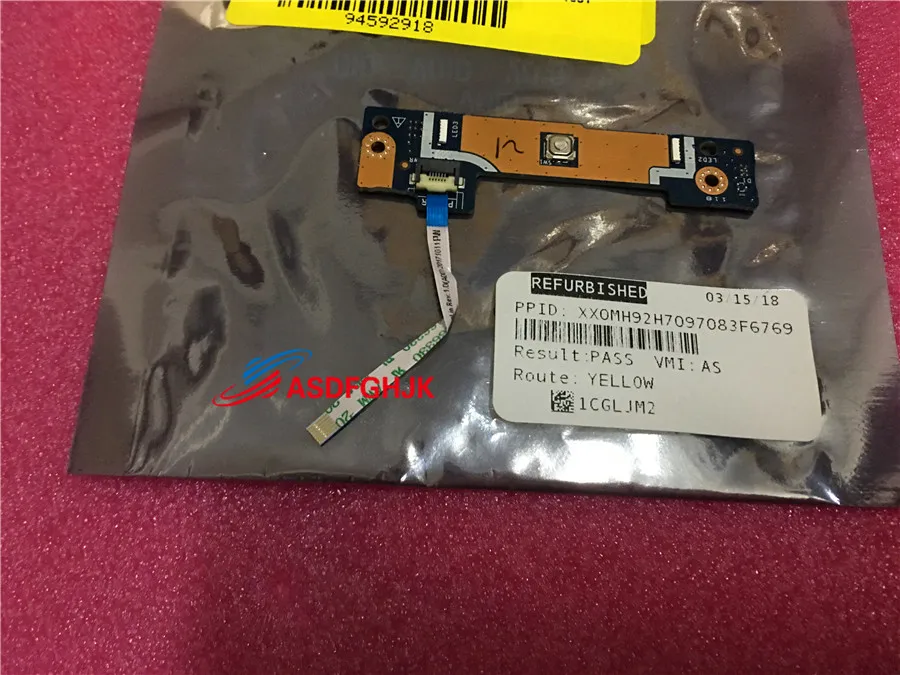 

FOR Dell Alienware 15 R3 Power Button Board W/cable BAP10 Ls-d753p CN-0G3PWR 0G3PWR G3PWR 100% TESED OK