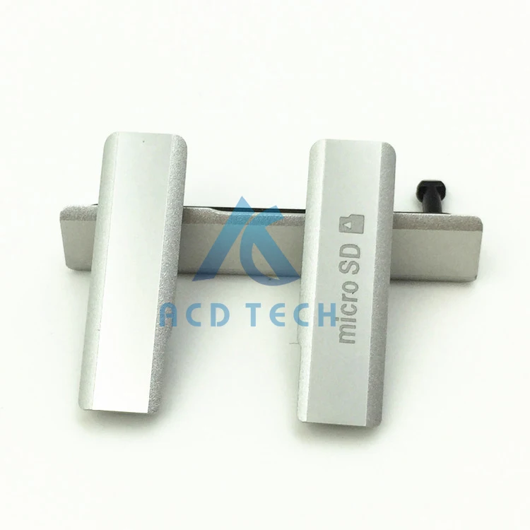 100% oryginalny nowy port ładowania USB Osłona wtyczki przeciwpyłowej + port Micro SD + gniazdo karty SIM Wodoodporny dla Sony Xperia Z1 L39H C6903 — zdjęcie 7