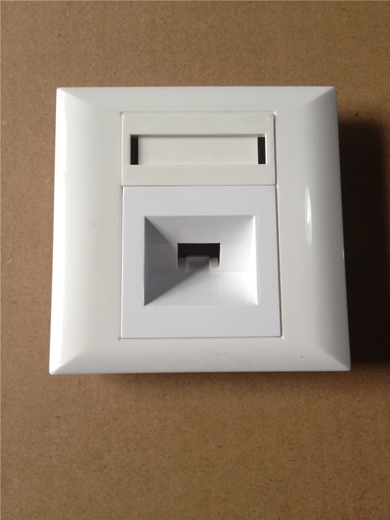 fiber faceplate LC SC without adapter SM MM ftth SX DX white ABS Wall outlet 2 core 1core fiber optical face plate 86 30PCS