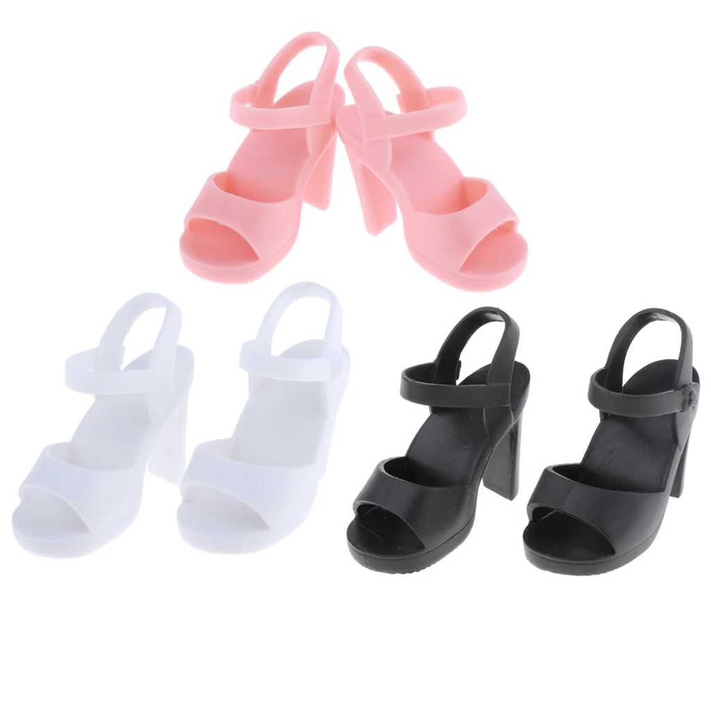 1/4 BJD Shoes Plastic Sandals for Supper Dollfie PB Kurhn Jointed Doll Clothing Accessory, 3 Colors for Choose