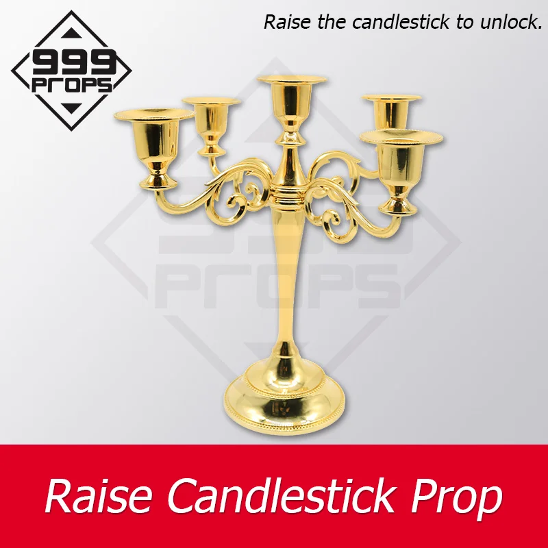 Move prop Raise Candlestick Prop real life Escape Room game raise the wireless candlestick to unlock the door supplier