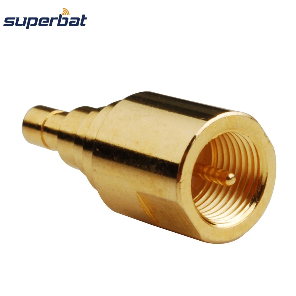 Superbat 5 Buah SMB-FME Adaptor SMB Perempuan Ke FME Laki-laki Lurus RF Konektor Coax