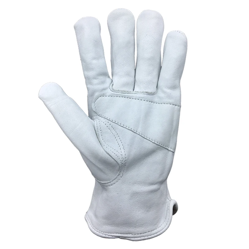 Guantes de trabajo de seguridad de cuero de oveja para hombre, protectores de seguridad para conductores deportivos, guantes de soldadura resistentes al desgaste, 4030