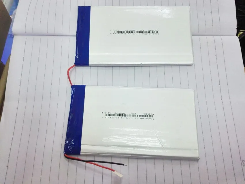 The real capacity 7.4V 8000mAh Tablets Batteries DIY  U30GT, U30GT1, U30GT2 dual four-core tablet pc battery Size:3770125*2