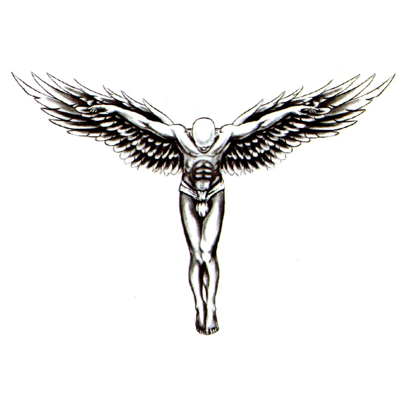 Angel Michael Waterproof Temporary Tattoos Men Fake Tattoo The Flash Kids Tatoo Temporary Stickers Tatouage Temporaire