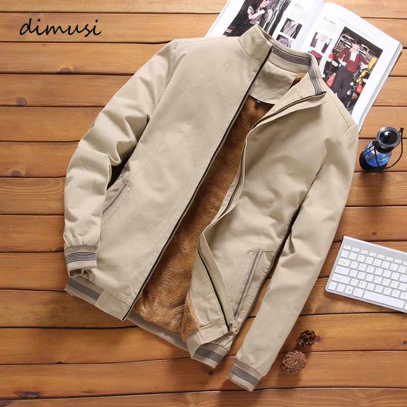 DIMUSI di Autunno della Molla degli uomini Bomber Giubbotti Casual Maschio Outwear Giacca A Vento Del Collare Del Basamento Mens Giacca Da Baseball