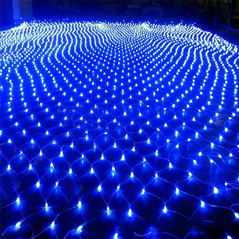 8 Modes 110V/220V Super Bright LED Net Mesh String Light Xmas Lights Garden Wedding Holiday Lighting LED Decoracion