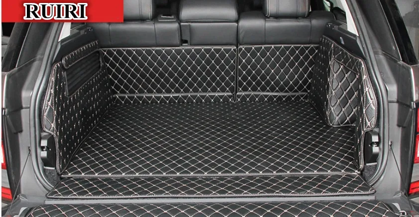 High quality! Custom car trunk mats for Land Rover Range Rover L405 2022-2018 waterproof boot carpets cargo liner luggage cover