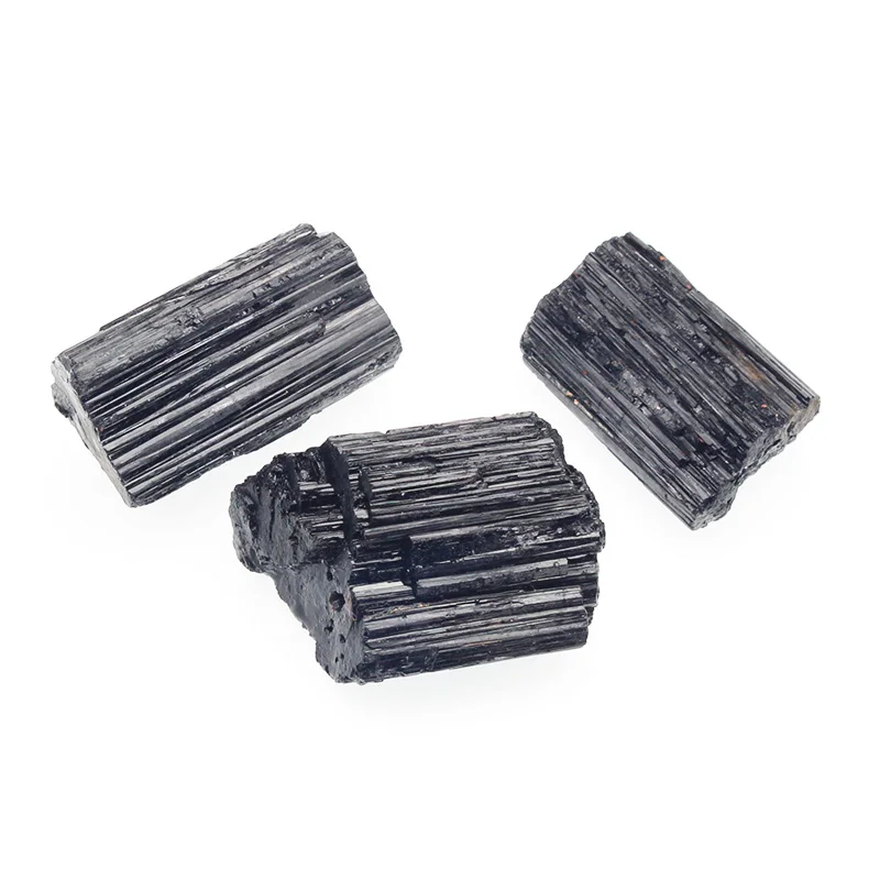 top quality large black tourmaline big size natural stones and minerals rough black tourmaline specimen around 60-100g