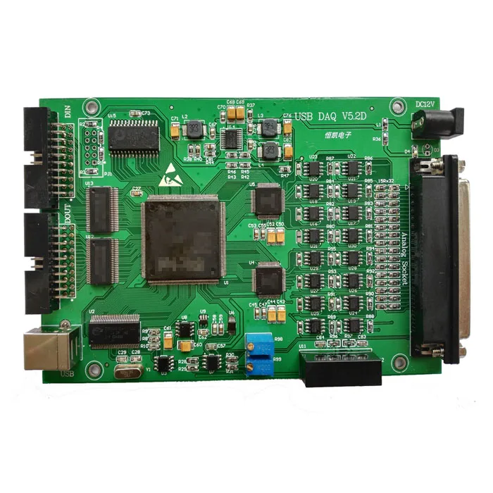 

16 Way 16 Bit Differential Synchronous USB Data Acquisition Card -2 Path 12 Bit Analog Output