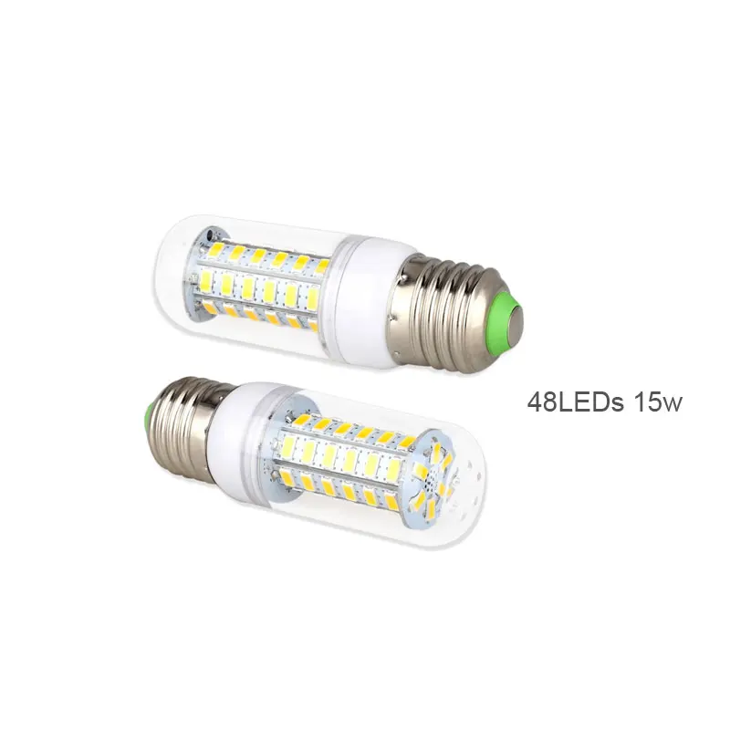 E27 E14 LED Lamp SMD 5730 24 36 48 56 69 LEDs  LED Lights Corn Led Bulb 7W 12W 15W 18W 20W Chandelier Candle Lighting AC 220V