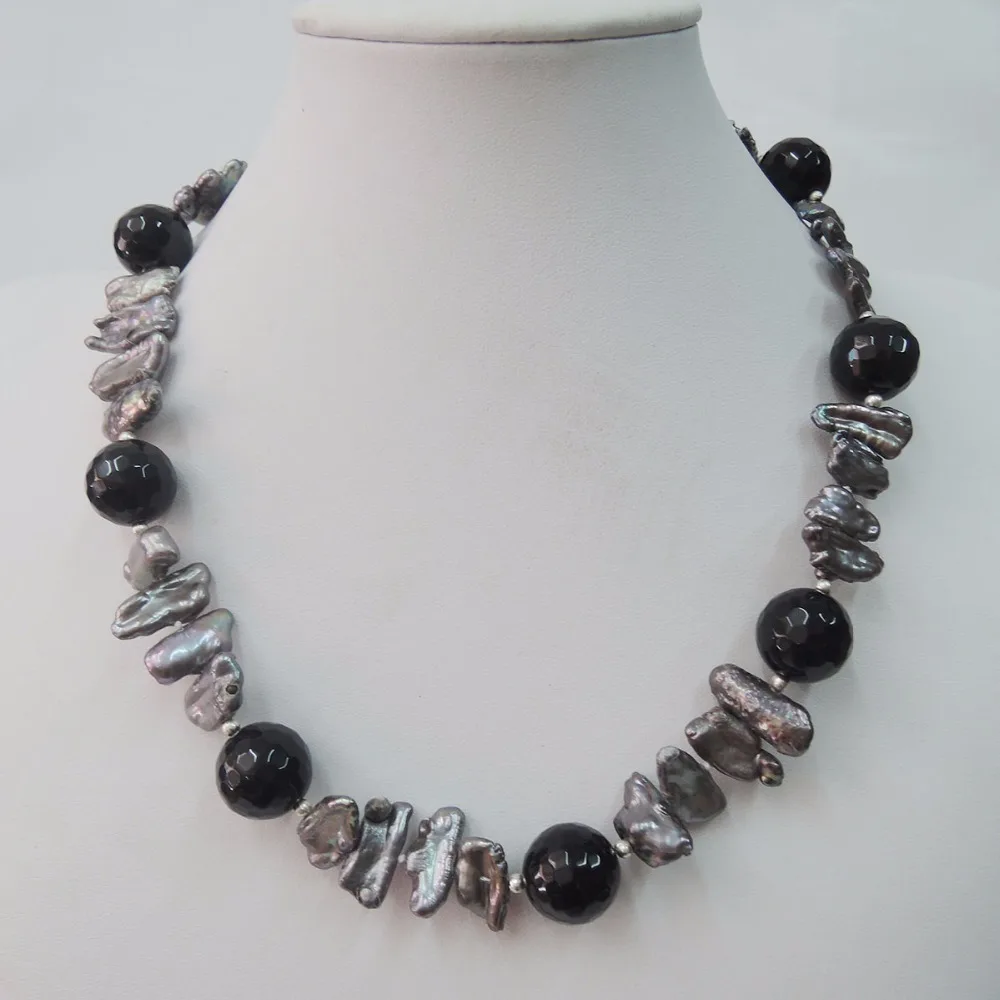 

BIWA PEARL NECKLACE ,100% NATURE FRESHWATER PEARL NECKLACE,TOP FASHION BAROQUE PEARL NECKLACE