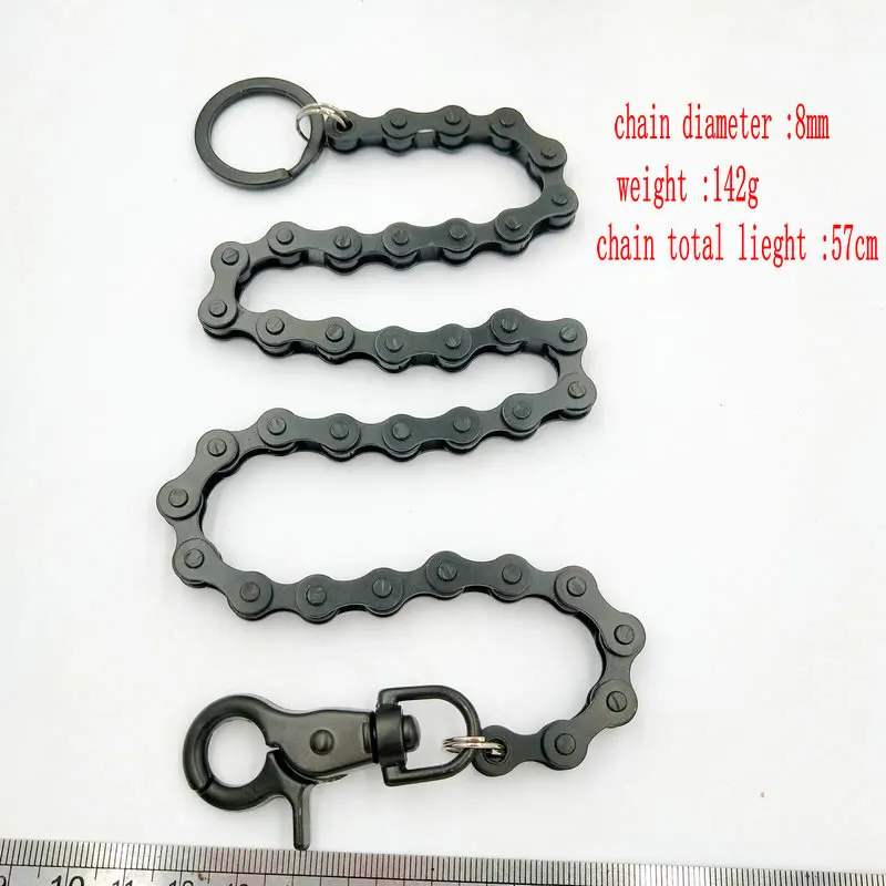 Pants chain Punk Men Wallet Belt Chain Bicycle chain Metal Trousers Chain For Jeans Pants Fashion Jewelry For Men Women