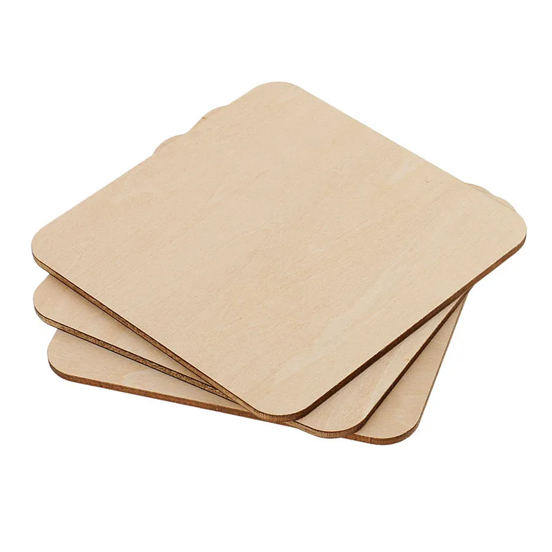 25pcs 60mm 2.36inch Unfinished Blank Wood Pieces Wooden Slices Unfinished Wood Cutouts for Wood Painting Carving